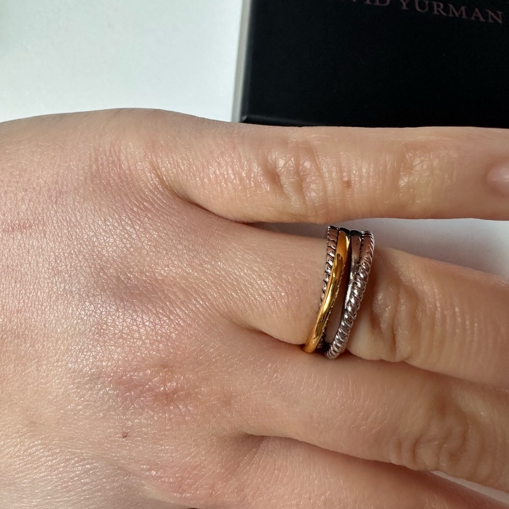 David Yurman Women's Ring in gold and Silver - Picture 3 of 5